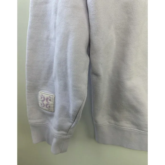 Glossier Limited Edition Lavender Hoodie Embroidered Pullover Sweatshirt Medium - Picture 14 of 16